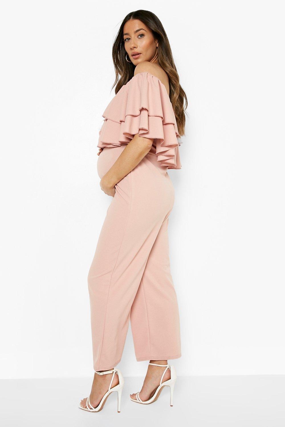 Maternity Frill Jumpsuit