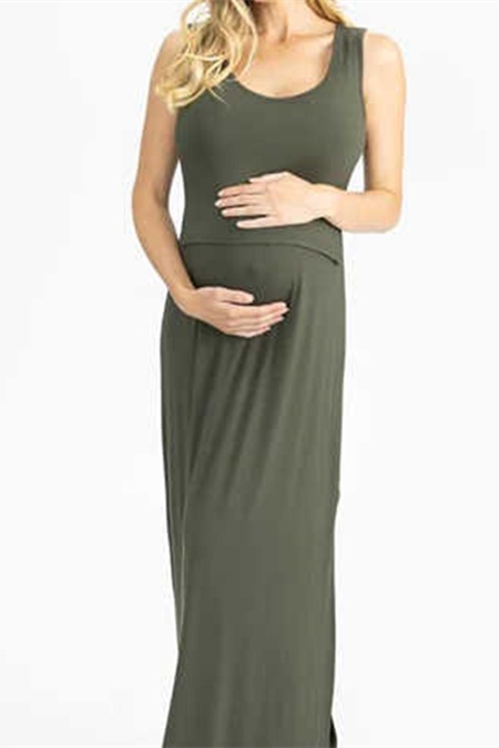 Sleeveless maxi Breastfeeding skirt