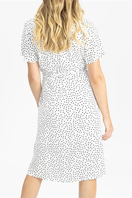 Wrap Polka Maternity Nursing Dresses