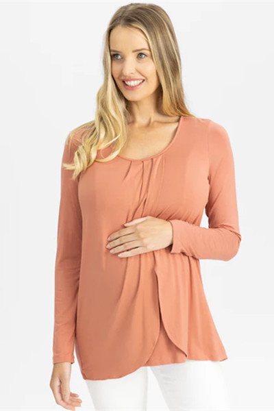 Long Sleeve Breastfeeding and Nursing Top