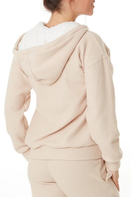 Loose-Fit Nursing Hoodies with Stylish Hem